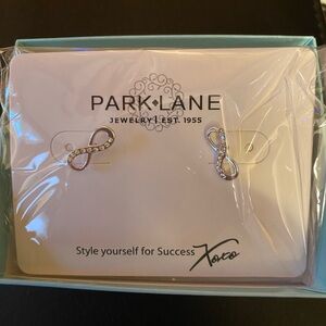 Park Lane Silver Infinity Stud Earrings